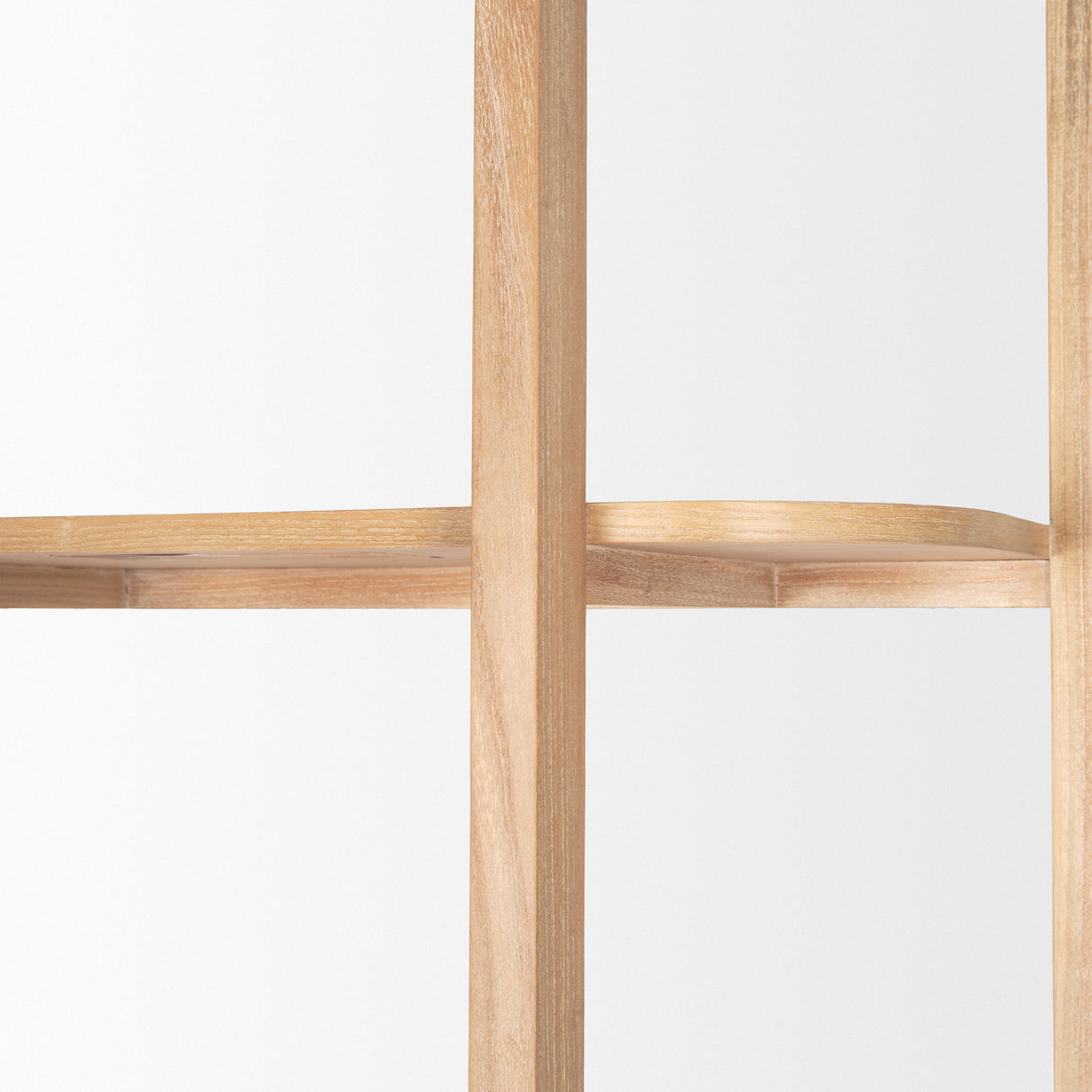 Taylin Light Brown Solid Wood Open Bookshelf from Mercana - Luna Furniture