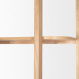 Taylin Light Brown Solid Wood Open Bookshelf from Mercana - Luna Furniture