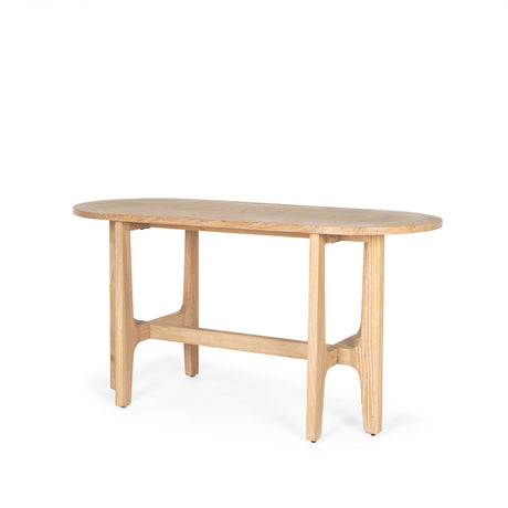 Taylin Light Brown Solid Wood Desk from Mercana - Luna Furniture
