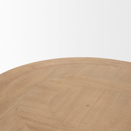 Taylin Light Brown Solid Wood Desk from Mercana - Luna Furniture