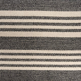 Shae Black Wood w/ Black and Cream Upholstered Bench from Mercana - Luna Furniture