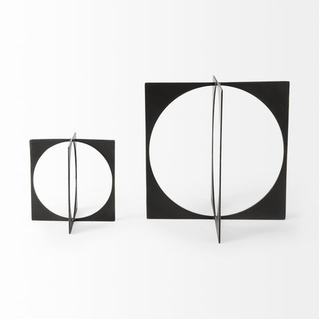 Lima Gunmetal Gray Metal Small Decorative Object from Mercana - Luna Furniture