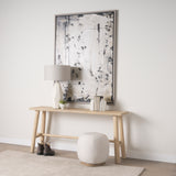 Piven White w/Antiqued Wash Textured Ceramic Table Lamp from Mercana - Luna Furniture