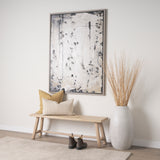 Sekou Light Brown Wooden Craftsman Bench from Mercana - Luna Furniture