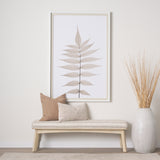 Taimo White Washed Light Brown Wood w/ Striped Fabric Seat Bench from Mercana - Luna Furniture
