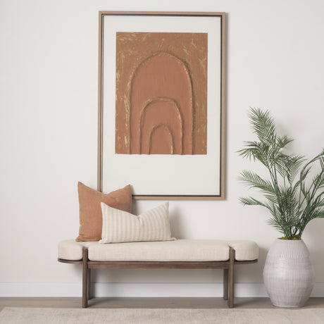 Terracotta Arches II by Studio M a handmade Original Framed 3D Textured Artwork under Glass from Mercana - Luna Furniture