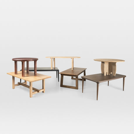 Sonomi Brown Solid Rubber Wood w/ Round Oak Tabletop Dining Table from Mercana - Luna Furniture