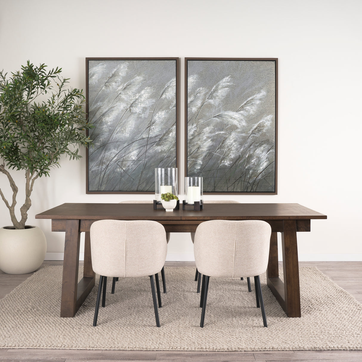Takota Dark Brown Rectangular Oak Wood w/ Birch Wood Legs Extendable Dining Table from Mercana - Luna Furniture