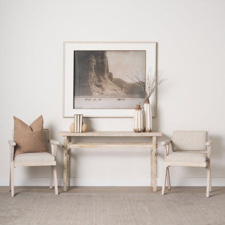 Rosie Small Blonde Wood Console Table from Mercana - Luna Furniture