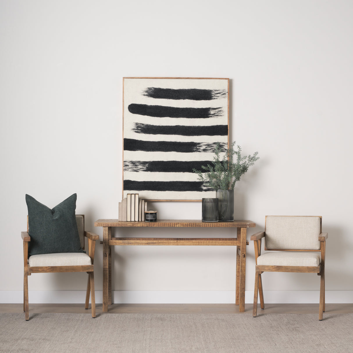 Rosie Small Brown Wood Console Table from Mercana - Luna Furniture