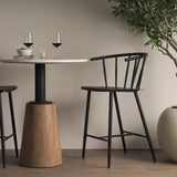 Colin Black Metal Counter Stool from Mercana - Luna Furniture