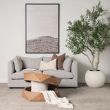 Arreto 36" Hexagonal Hinged Solid Wood Top and Base Coffee Table from Mercana - Luna Furniture