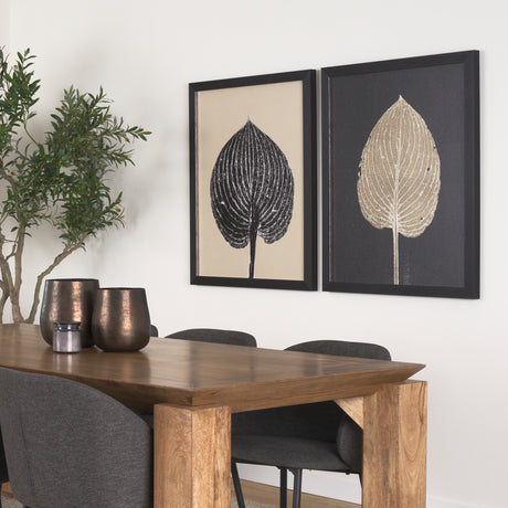 Hosta C by Mary Margaret Briggs a Hand Embelished Textured Framed Art Print from Mercana - Luna Furniture
