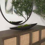 Piero Large Matte Black Metal Decorative Bowl from Mercana - Luna Furniture