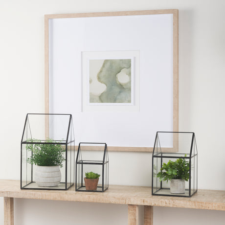Sikes (Large) 10L x 10W x 16H Hut Terrarium W/Glass Base from Mercana - Luna Furniture