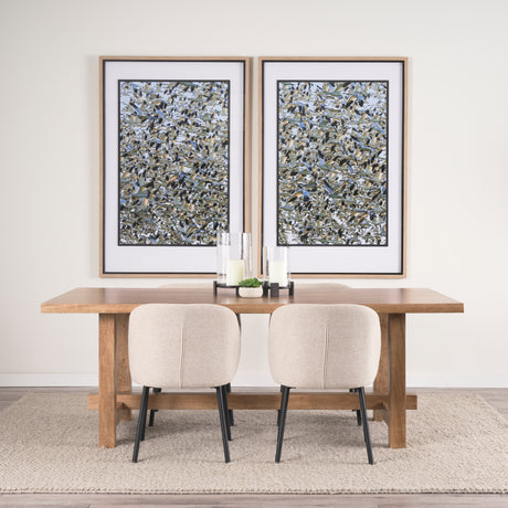 Suke Rectangular Natural Wood Trestle Dining Table from Mercana - Luna Furniture