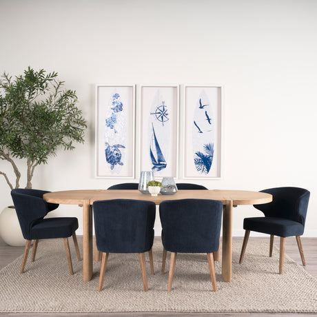 Sohan Light Brown Wood Oval Dining Table from Mercana - Luna Furniture