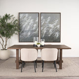 Price Large Matte Black-Brown Metal w/ Glass Hurricane Candle Holder from Mercana - Luna Furniture