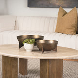 Quita Large Gold Metal Decorative Bowls (Set of 2) from Mercana - Luna Furniture