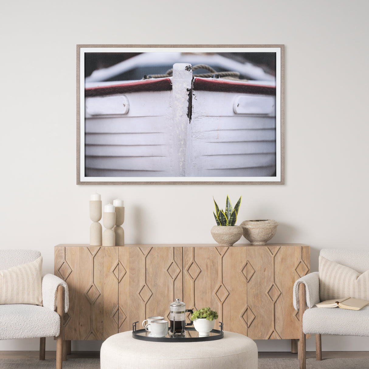 Waiting for the tide by Mercana Studio Hand Embellished Textured Framed Photo Art Print Matted under from Mercana - Luna Furniture