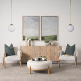 Edie Brushed Gold Metal w/ Frosted Glass Globe 1-Light Pendant from Mercana - Luna Furniture