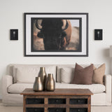 Cairn Matte Black Metal w/ Glass 1-Light Wall Sconce from Mercana - Luna Furniture