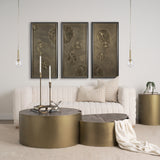 Britton Gold Metal w/ Clear Glass Globe 1-Light Pendant Light from Mercana - Luna Furniture