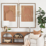 Colleen Antiqued Gold Metal 4-Light Chandelier from Mercana - Luna Furniture