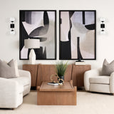 Edie Matte Black Metal w/ Frosted Glass Globes 2-Light Wall Sconce from Mercana - Luna Furniture
