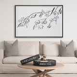 Blossoming Cherry Branch by Mercana Studio Hand Embellished Framed Art Print Matted under Glass from Mercana - Luna Furniture