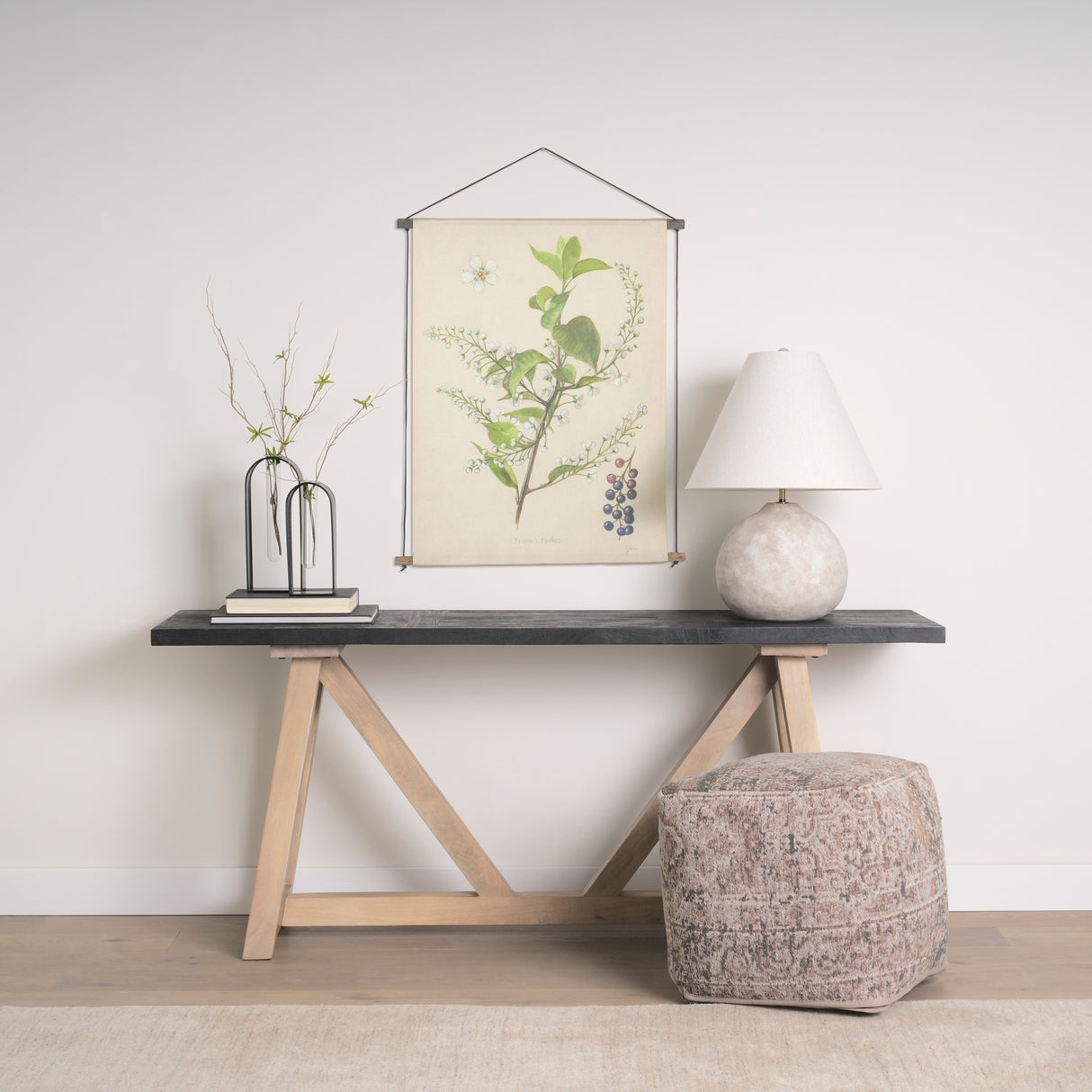 Botanical Study-Prunus Padus by Mercana Studio a Hand Embelished Textured Framed Art Print from Mercana - Luna Furniture