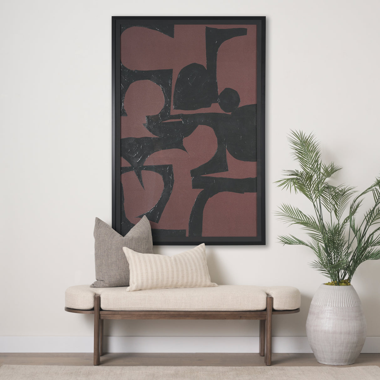 Tempelhof by Mercana Studio a Hand Embellished Textured Framed Art Print Matted under Glass from Mercana - Luna Furniture