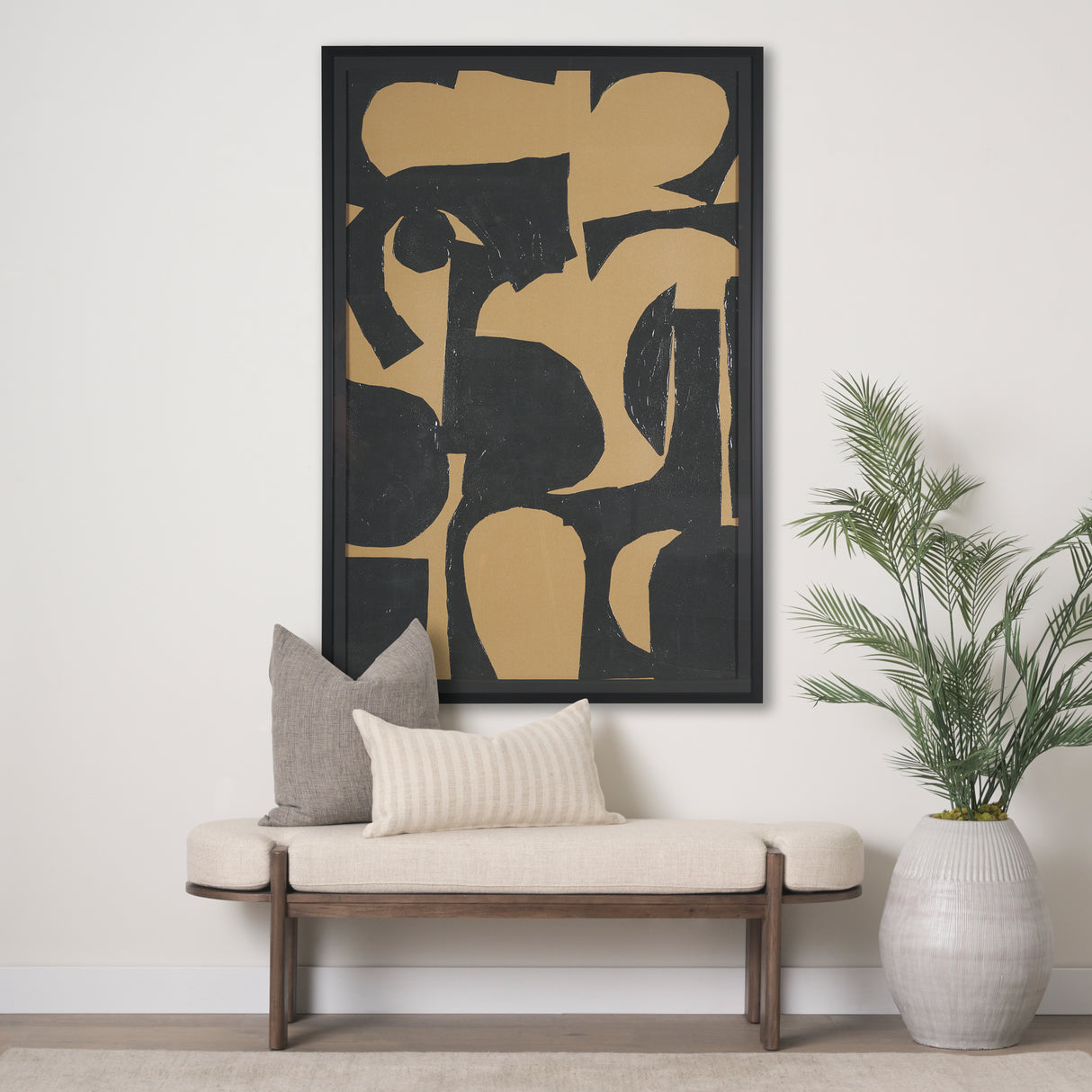 Kaldow by Mercana Studio a Hand Embellished Textured Framed Art Print Matted under Glass from Mercana - Luna Furniture