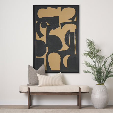 Kaldow by Mercana Studio a Hand Embellished Textured Framed Art Print Matted under Glass from Mercana - Luna Furniture