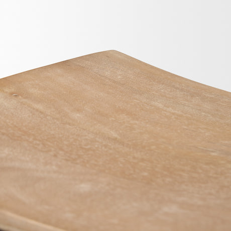 Taniel Light Brown Wood w/ Black Metal Counter Stool from Mercana - Luna Furniture