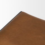 Taniel Brown Leather w/ Black Metal Counter Stool from Mercana - Luna Furniture