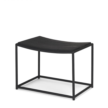 Taniel Textured Black Wood w/ Black Metal Stool from Mercana - Luna Furniture