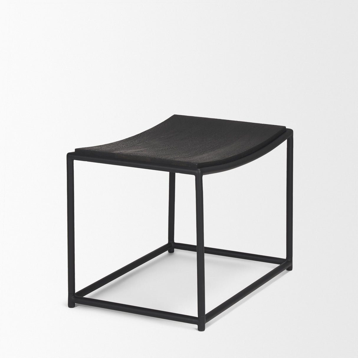 Taniel Textured Black Wood w/ Black Metal Stool from Mercana - Luna Furniture