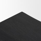 Taniel Textured Black Wood w/ Black Metal Stool from Mercana - Luna Furniture