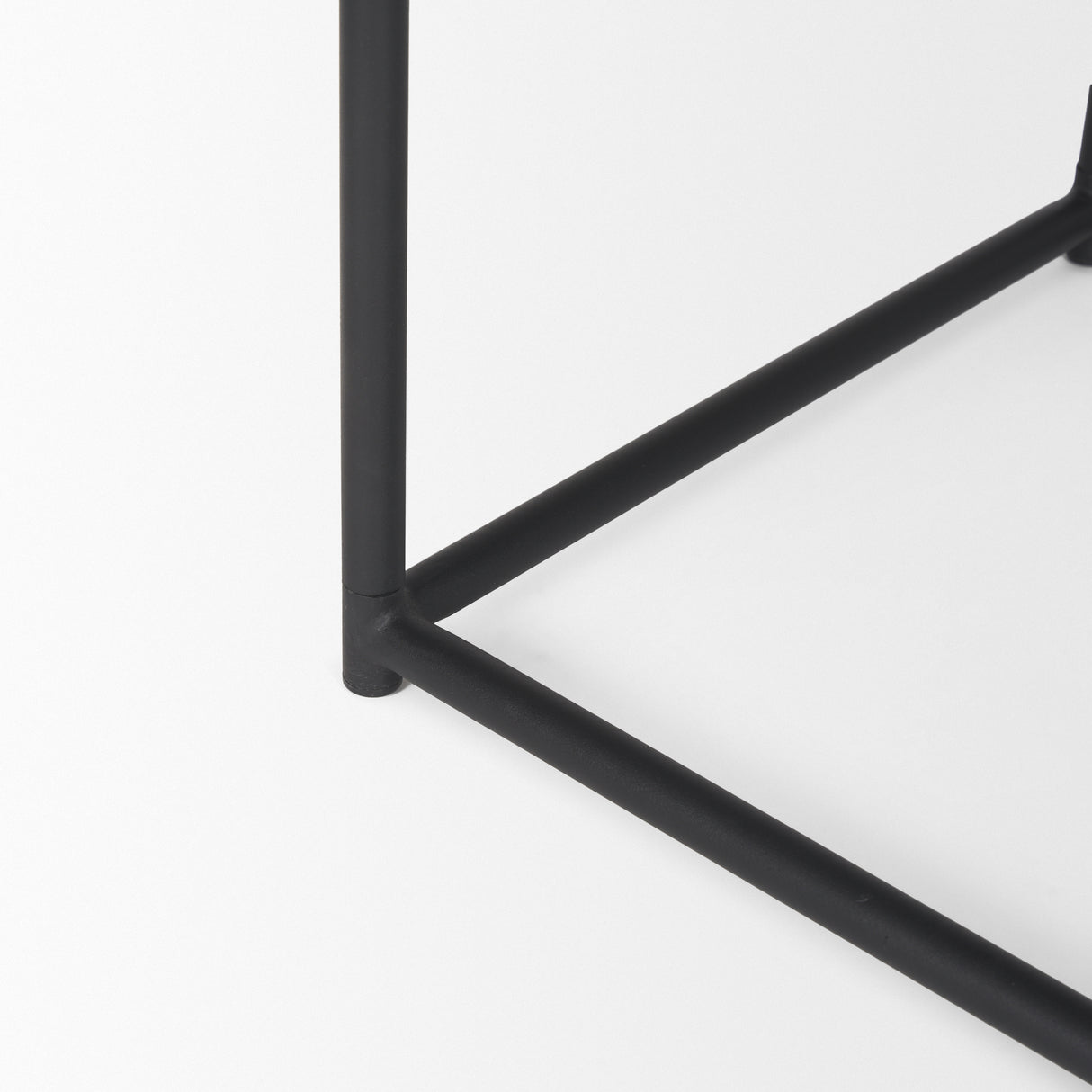 Taniel Textured Black Wood w/ Black Metal Stool from Mercana - Luna Furniture