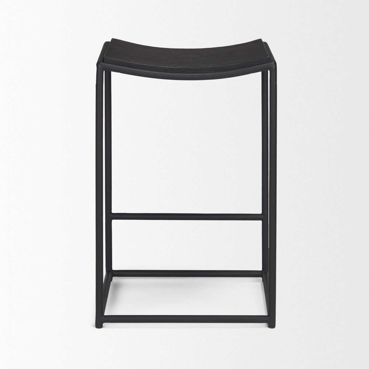 Taniel Textured Black Wood w/ Black Metal Counter Stool from Mercana - Luna Furniture