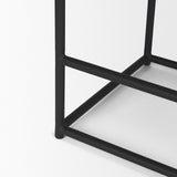 Taniel Textured Black Wood w/ Black Metal Counter Stool from Mercana - Luna Furniture