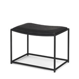 Taniel Black Leather w/ Black Metal Stool from Mercana - Luna Furniture