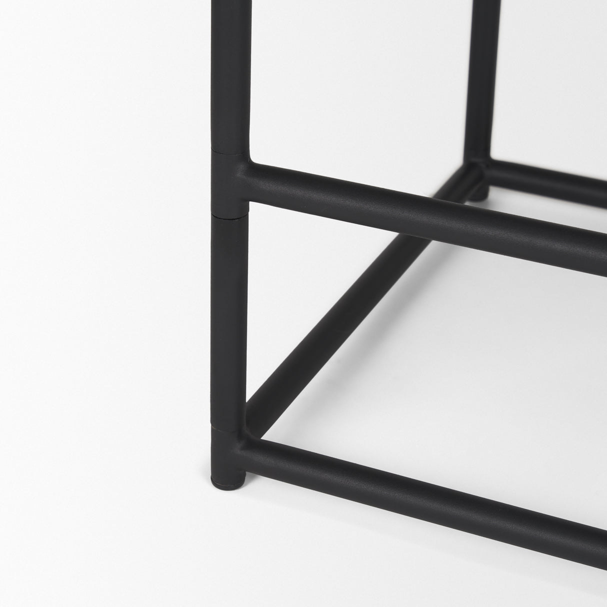 Taniel Black Leather w/ Black Metal Counter Stool from Mercana - Luna Furniture