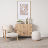 Heera Light Brown Diamond Motif w/ Shelf Accent Cabinet from Mercana - Luna Furniture