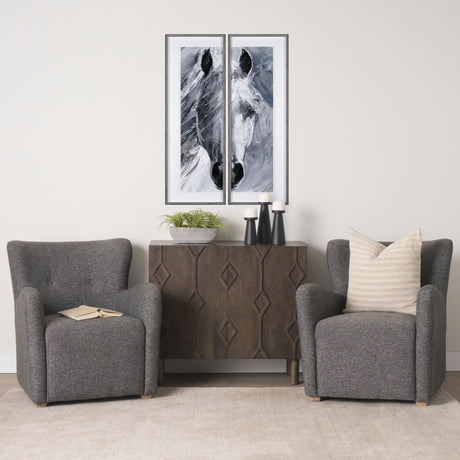 Quadir Medium Matte Black Metal Candle Holder from Mercana - Luna Furniture