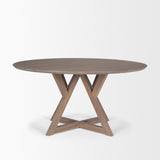 Jennings 60" Light Brown Wood Dining Table from Mercana - Luna Furniture