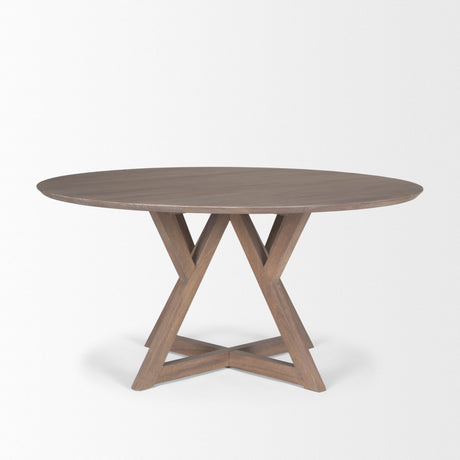 Jennings 60" Light Brown Wood Dining Table from Mercana - Luna Furniture