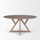 Jennings 60" Light Brown Wood Dining Table from Mercana - Luna Furniture