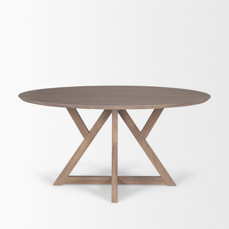 Jennings 60" Light Brown Wood Dining Table from Mercana - Luna Furniture